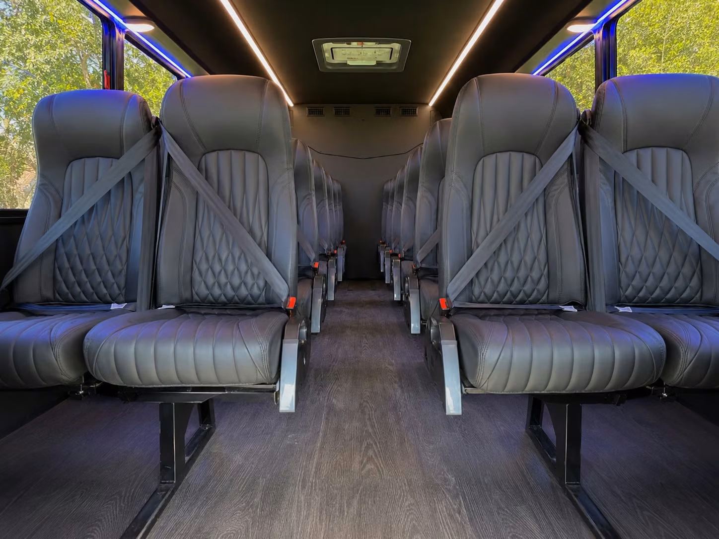 18 passenger minibus interior