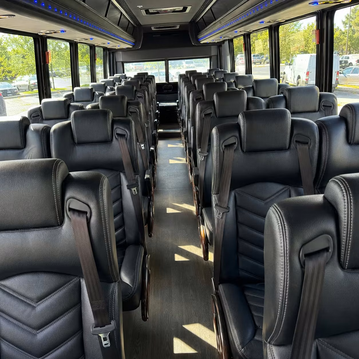25 passenger minibus inside
