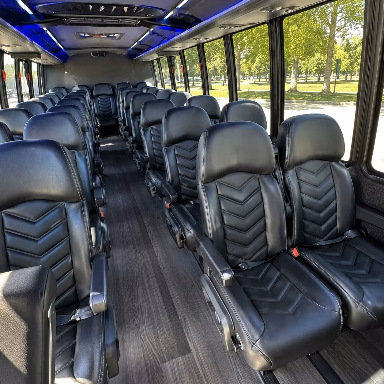 28 passenger minibus interior